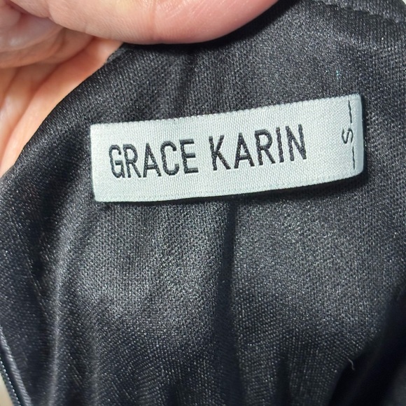 Grace Karin Knee Length Green & Black Sequin Cocktail Dress Size Small - Picture 5 of 5